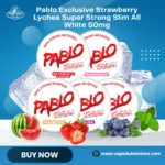 Pablo Exclusive Strawberry Lychee Super Strong Slim All White 50mg