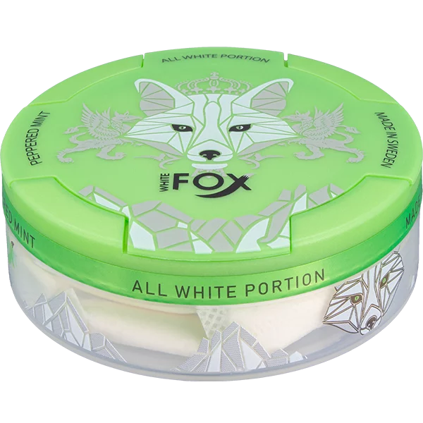 White-Fox-Peppered-Mint-Slim-16mg-Nicotine-Pouches-in-UAE